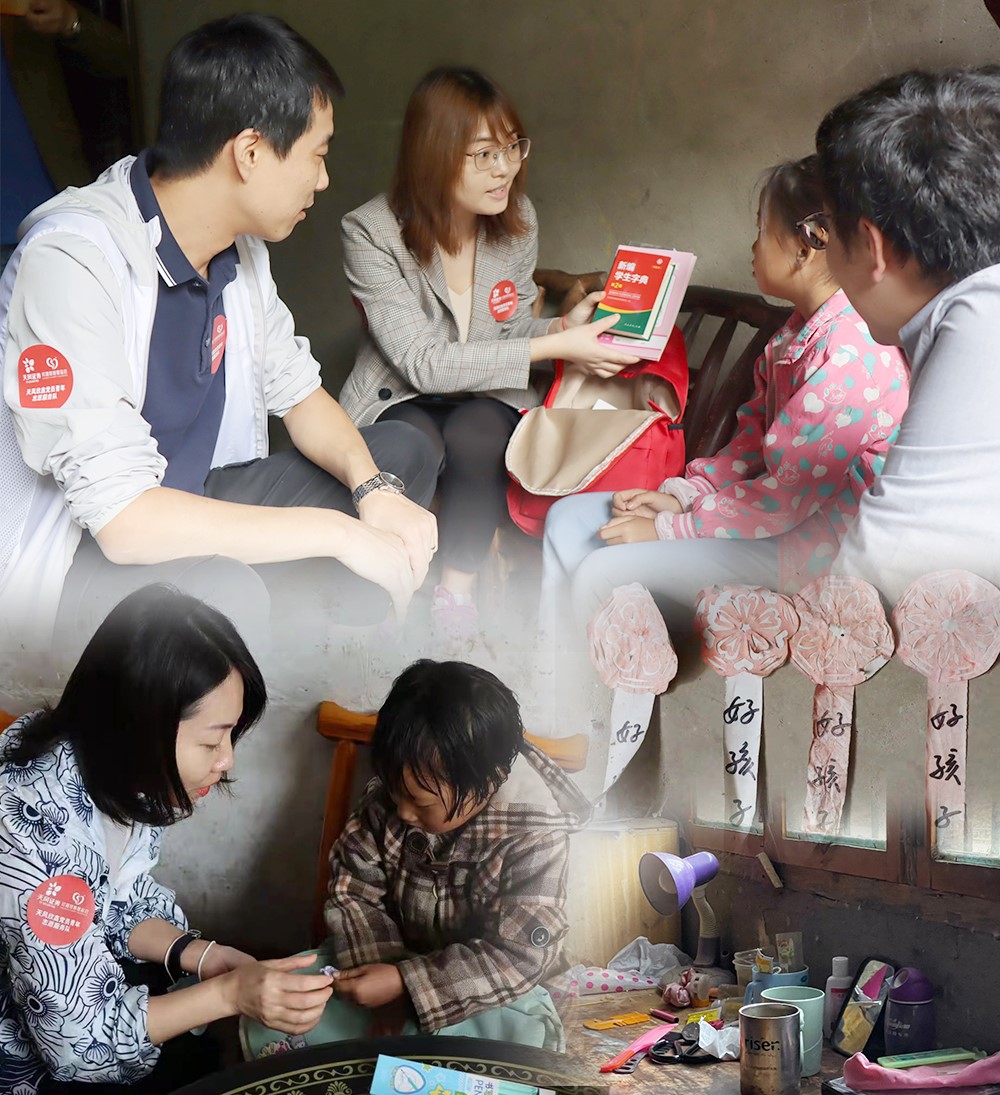 一群人看著桌子上描述已自動生成